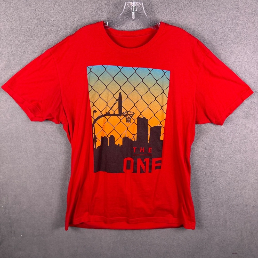 EA‎ Sports NBA Live 18 Dev Team T-Shirt XL Red Short Sleeve Graphic